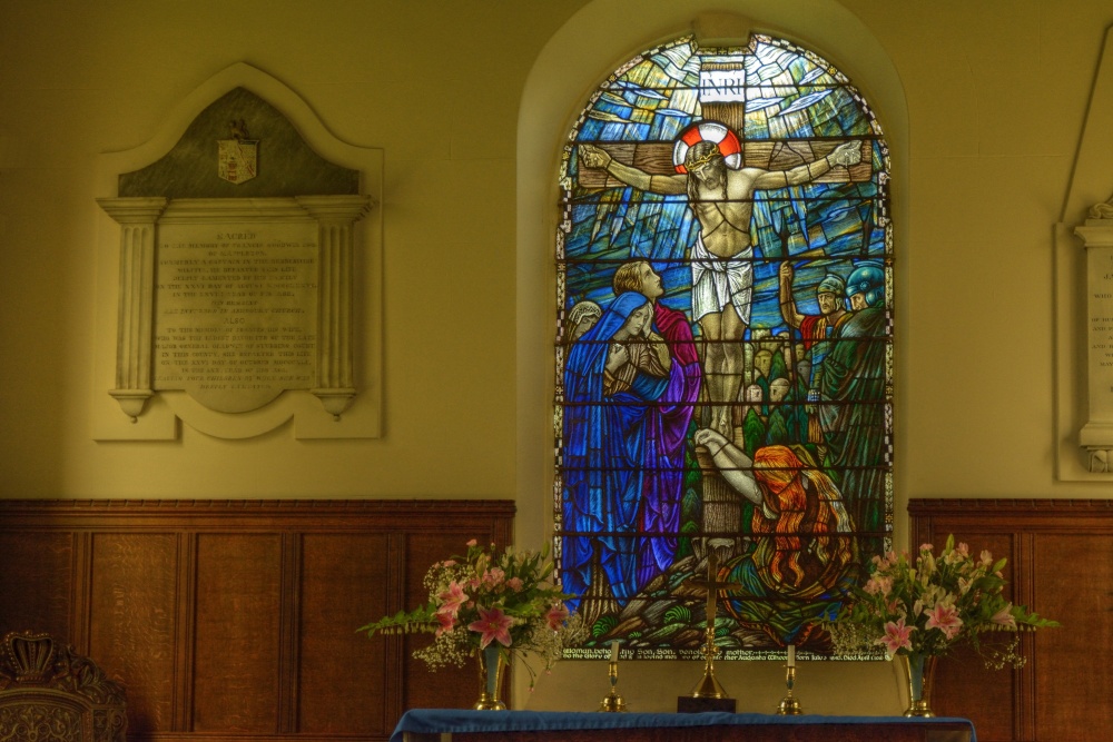 Stained Glass, St. Mary's Church, Mapleton, Derbyshire