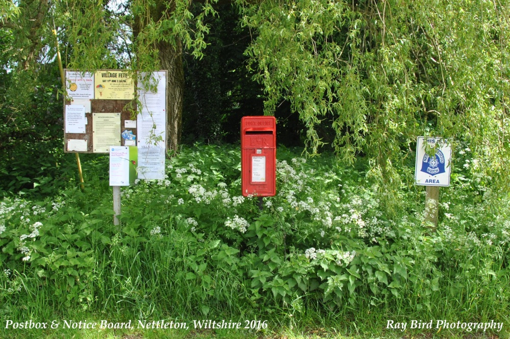 Postbox & Notice Board, Nettleton, Wiltshire 2016