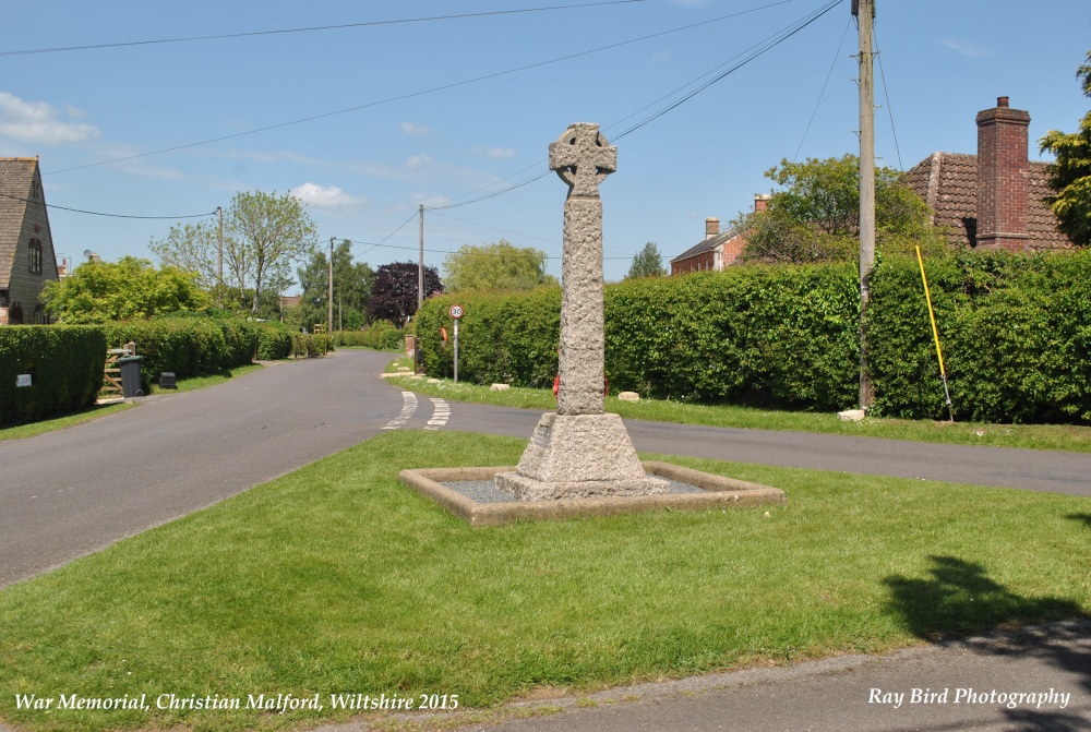 War Memorial, Christian Malford, Wiltshire 2015