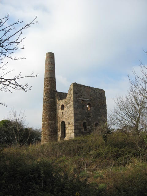 Old Cornish Tin Mine near Redruth, Cornwall