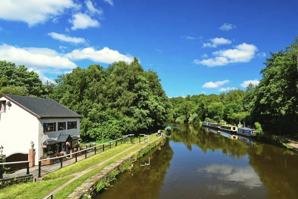 Leeds Liverpool canal in Wigan