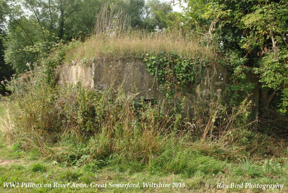 Photograph of WW2 Pillbox on River Avon, Great Somerford, Wiltshire 2015