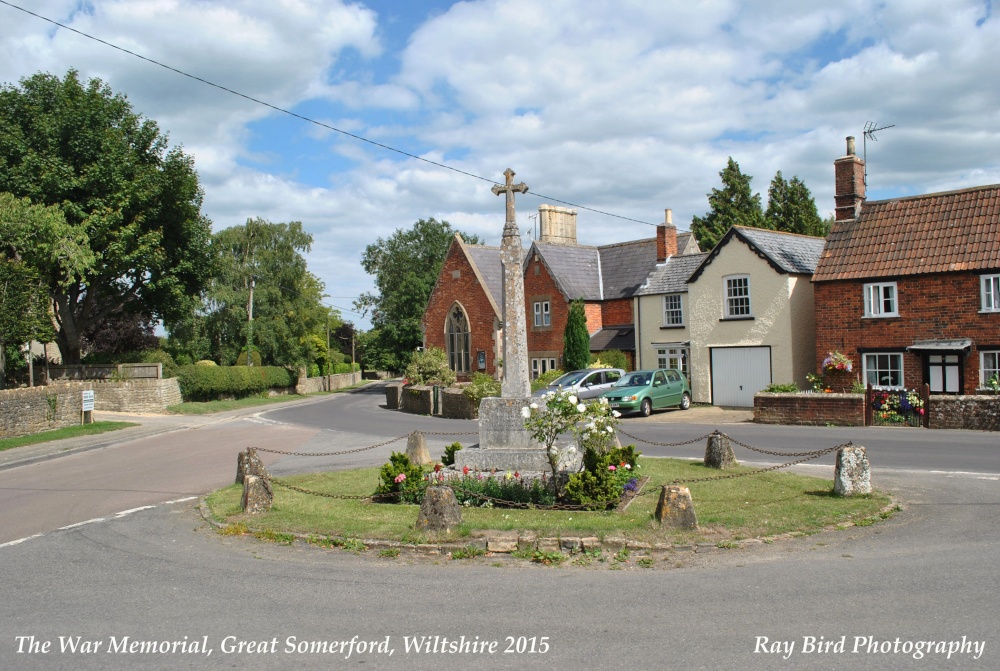 Photograph of War Memorial, Great Somerford, Wiltshire 2015