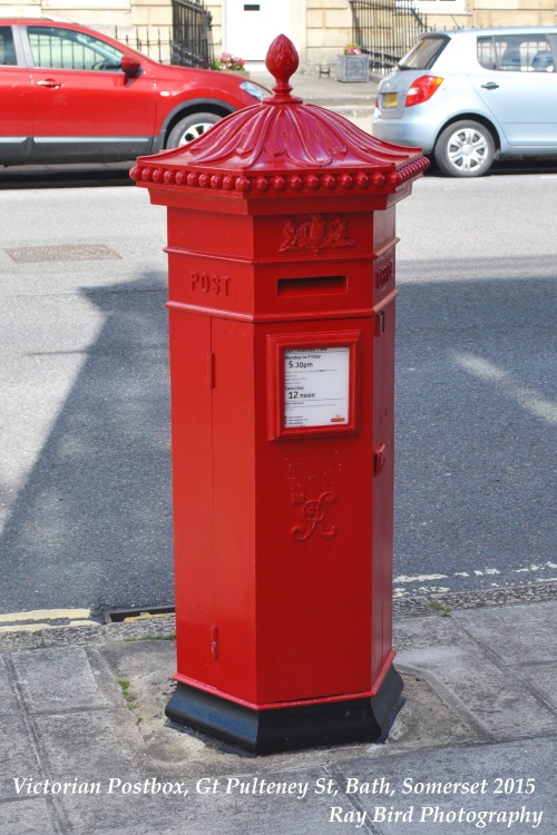 Victorian Postbox, Bath, Somerset 2015