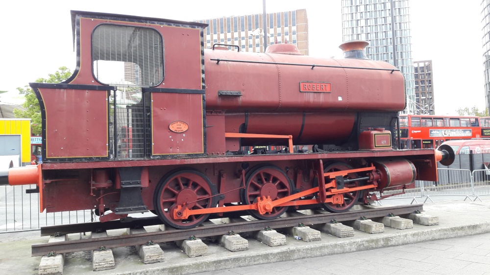 Robert The Train outside Stratford Station London