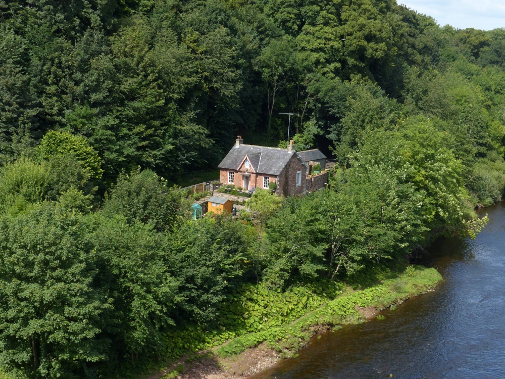 River Eden at Wetheral seen from the Viaduct