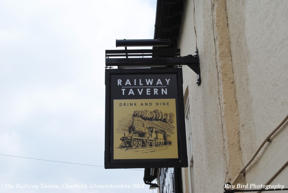 Railway Tavern Sign, Wotton Road, Charfield, Gloucestershire 2014