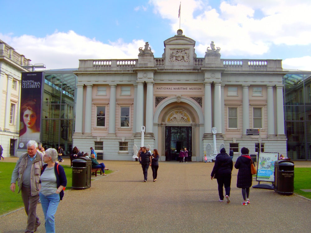 Maritime Museum approach and frontage Greenwich, London
