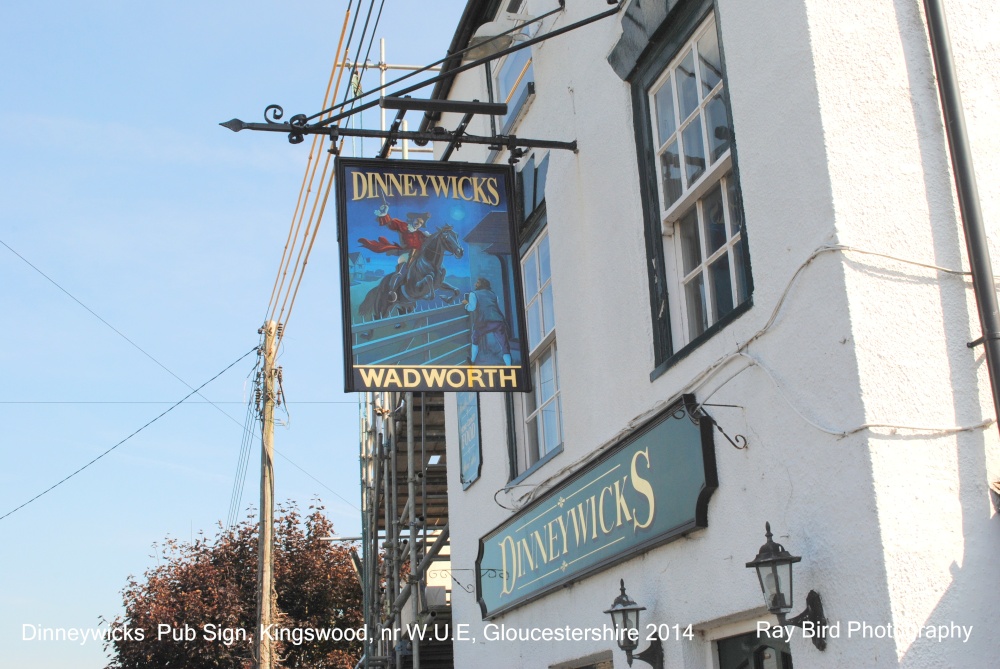 Dinneywicks Pub Sign, Kingswood, nr Wotton Under Edge, Gloucestershire 2014