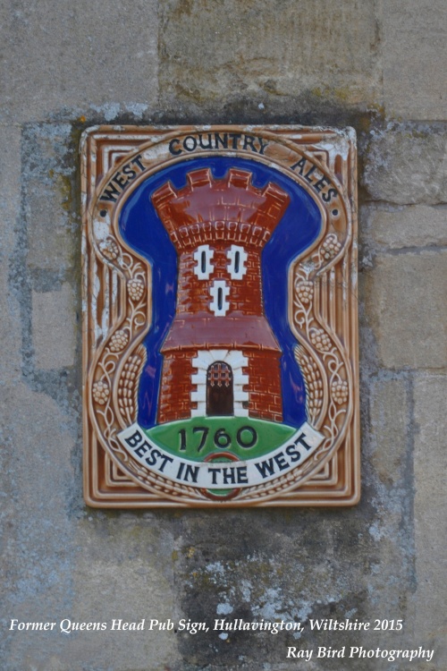 Old Pub Wall Plaque, Hullavington, Wiltshire 2015