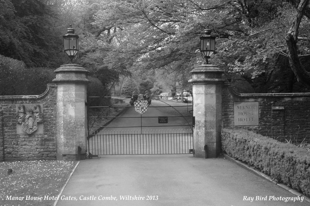 Manor House Entrance Gates, Castle Combe, Wiltshire 2013