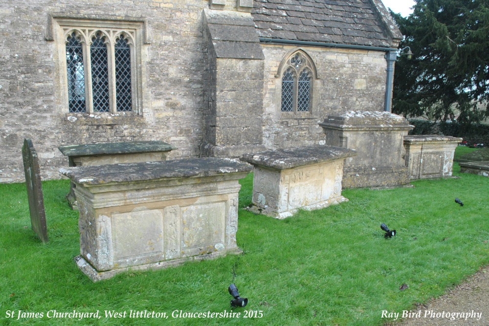 Old Tombs, St James Churchyard,  West Littleton, Gloucestershire 2015