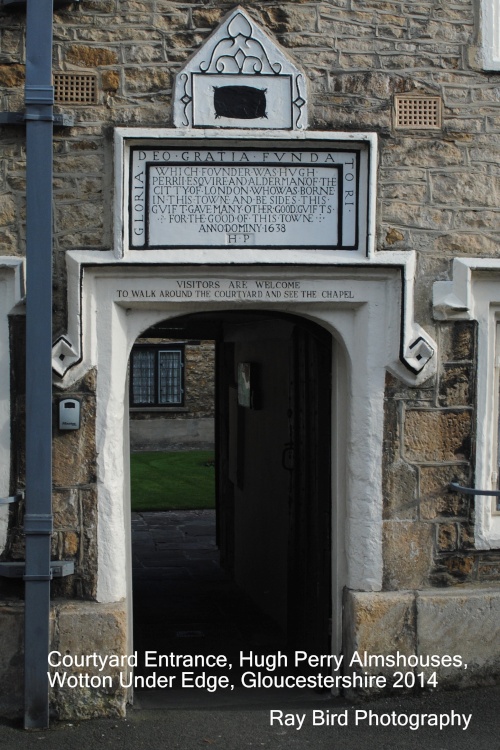 Courtyard Entrance to Hugh Perry Almshouses, Wotton Under Edge, Gloucestershire 2014