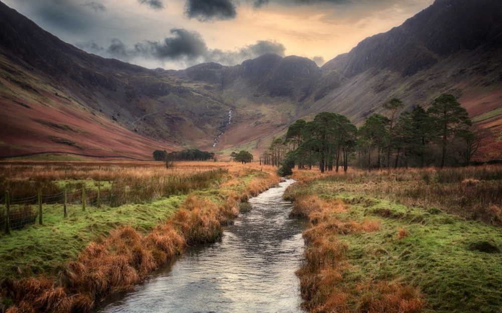 Buttermere .River Crocket at Gatesgarth, Cumbria