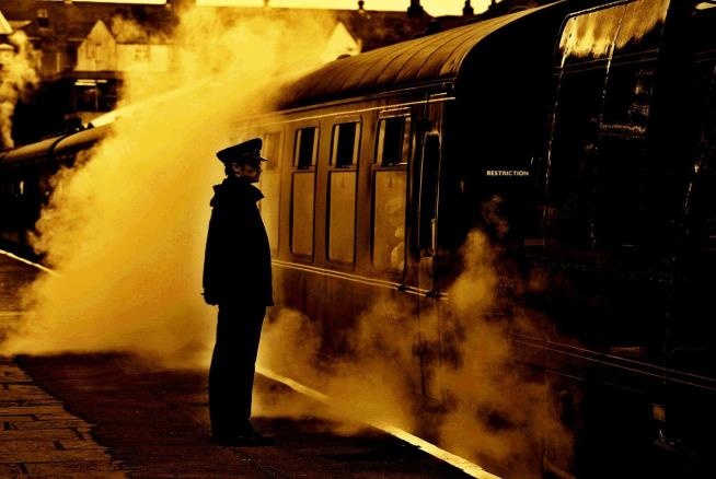 Steamy reflections at East Lancs  railway