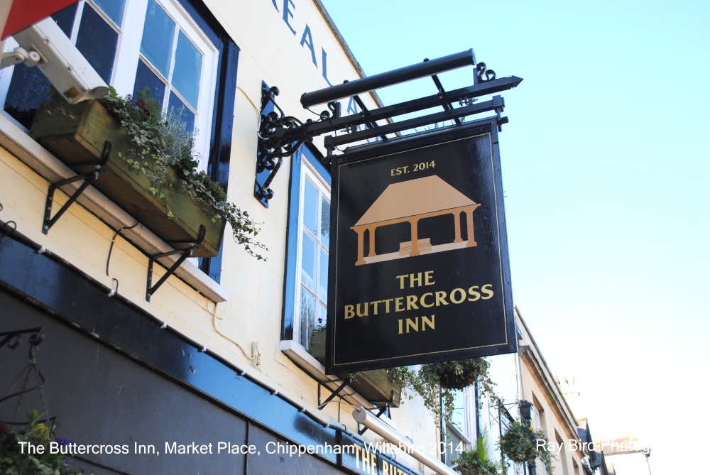 The Buttercross Inn Sign, Chippenham, Wiltshire 2014