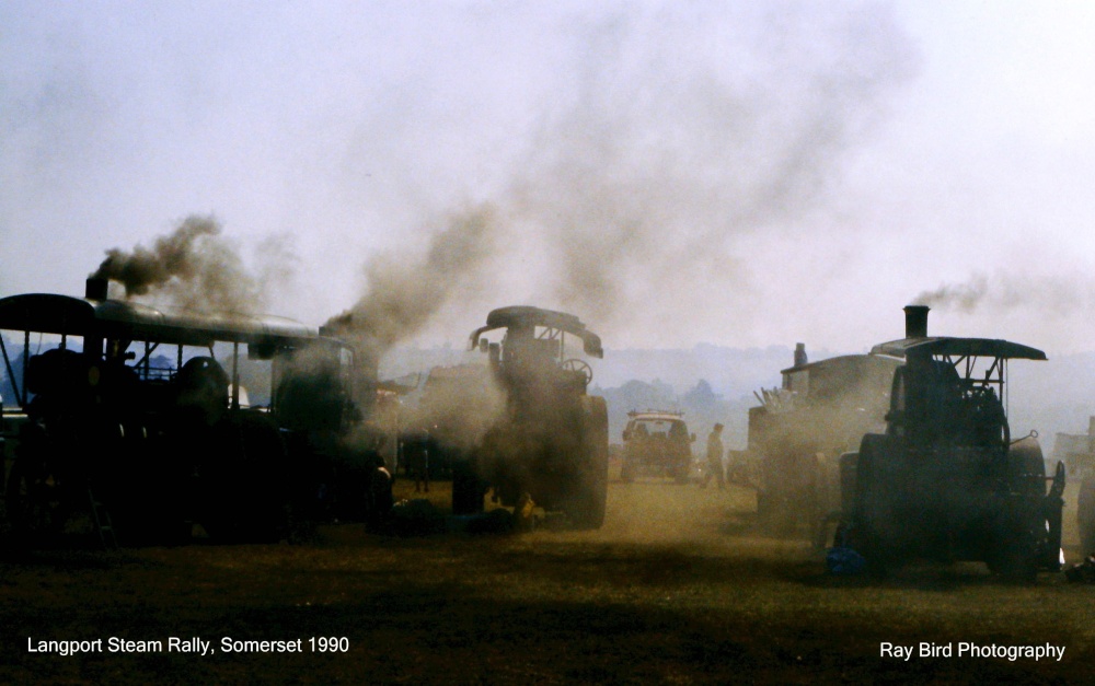 Early Morning Steam Up !! Langport Steam Rally, Low Ham, Somerset 1990