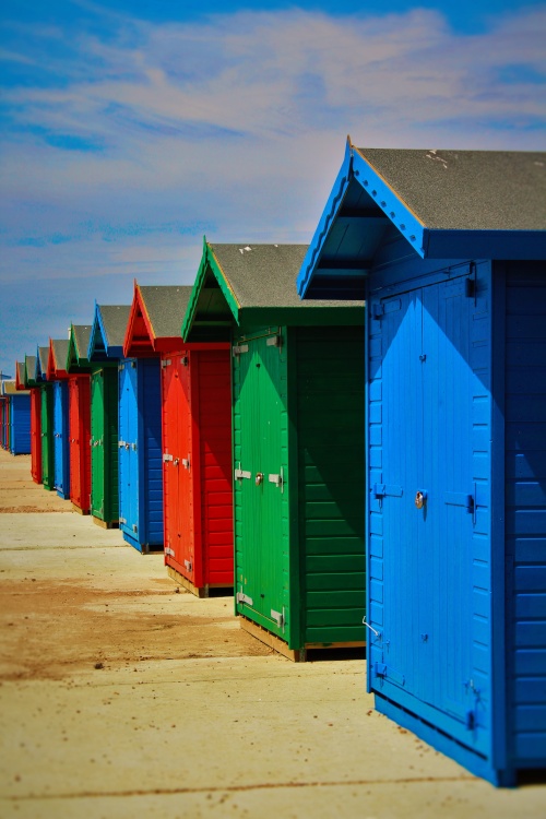 Beach Huts on Hastings