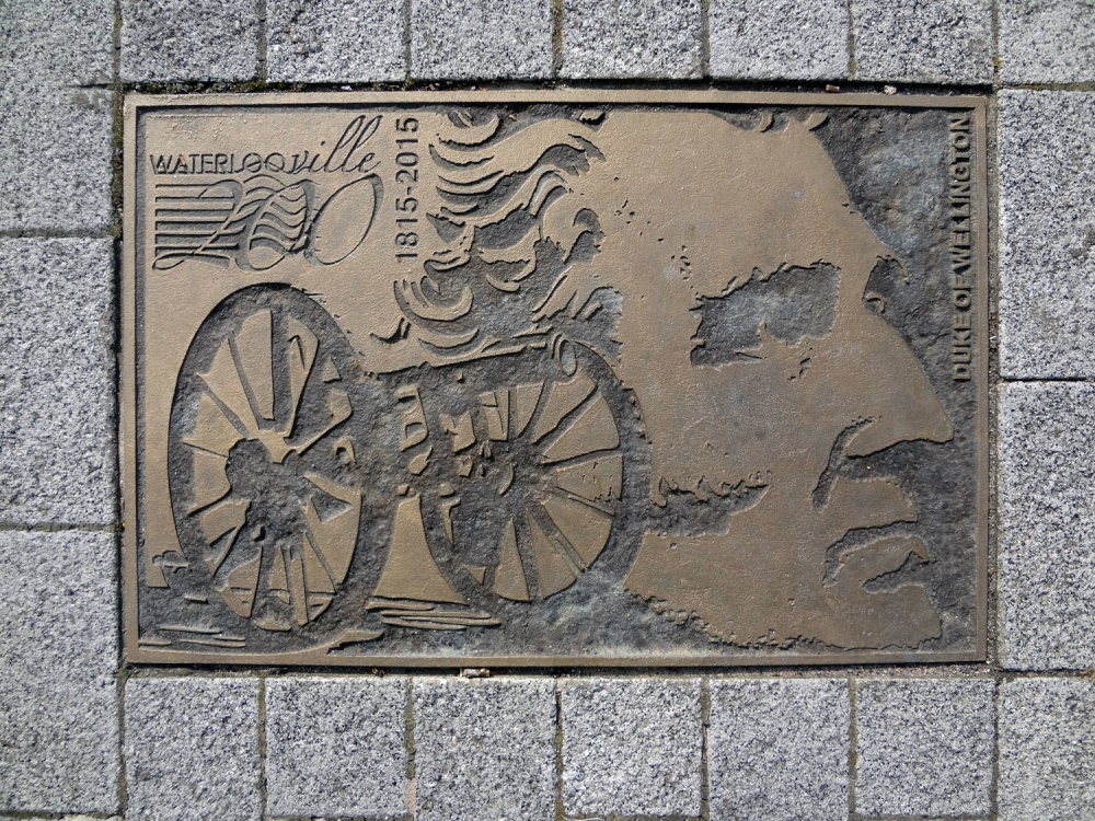 Waterlooville, Batlte of Waterloo, Commemorative plaque