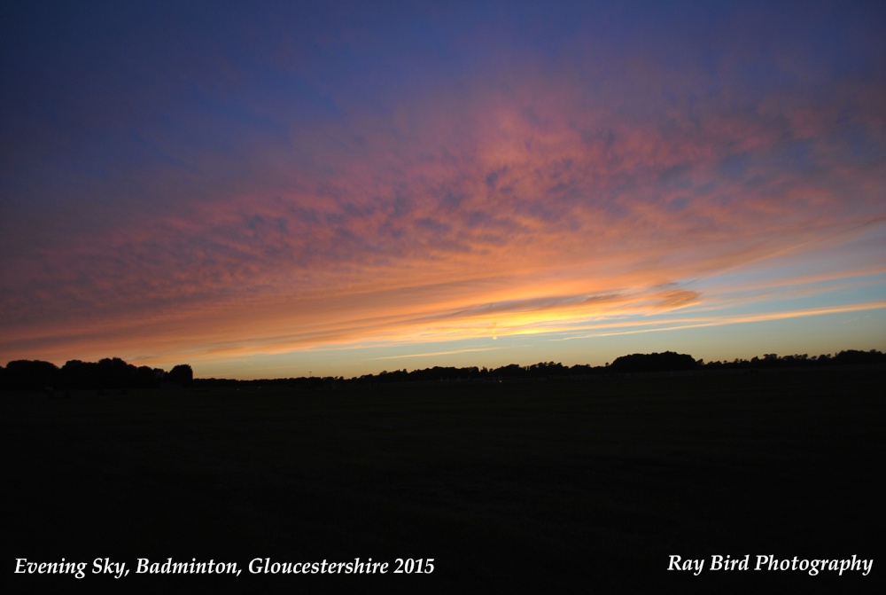 Evening Sky, Badminton, Gloucestershire 2015