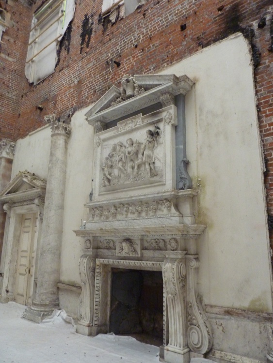 The Marble Hall fireplace - Clandon Park 6th September 2017