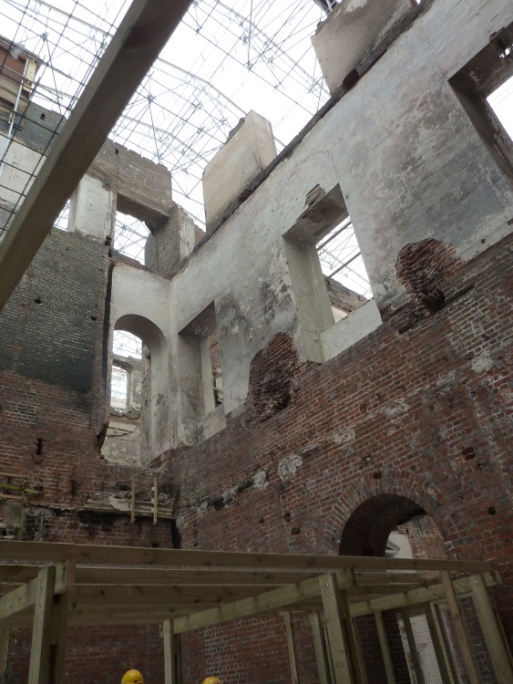 Looking up from the Marble hall - Clandon Park, 6th September 2017