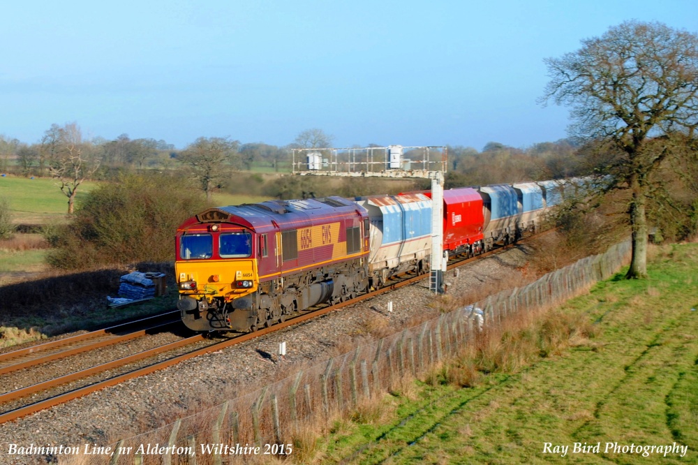 Goods Train, nr Alderton, Wiltshire 2015