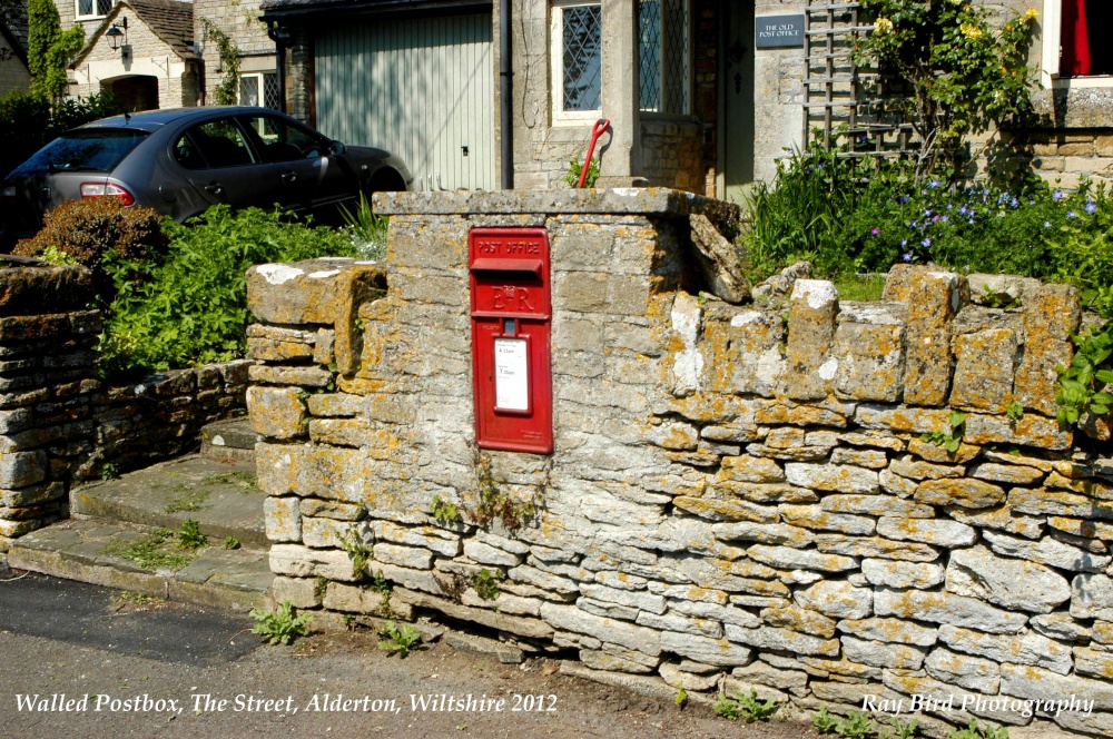 Wall Postbox, The Street, Alderton, Wiltshire 2012