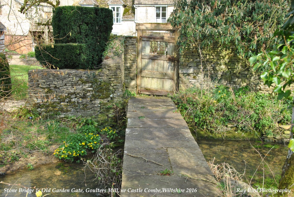 Stone Crossing over River, Goulters Mill, nr Castle Combe, Wiltshire 2016