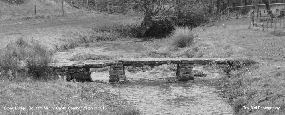 Stone Bridge over River, Goulters Mill, nr Castle Combe, Wiltshire 2016