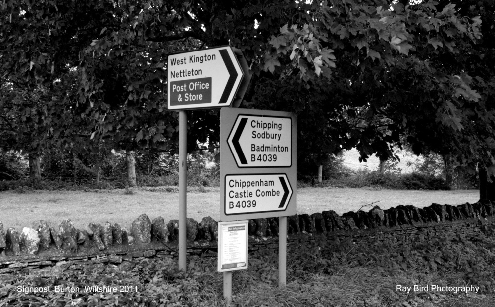 Signpost, Burton, Wiltshire 2011