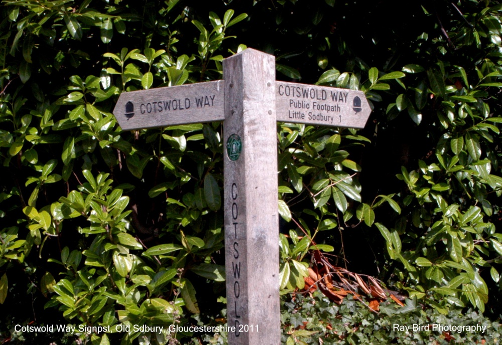 Cotswold Way Signpost, Old Sodbury, Gloucestershire 2011