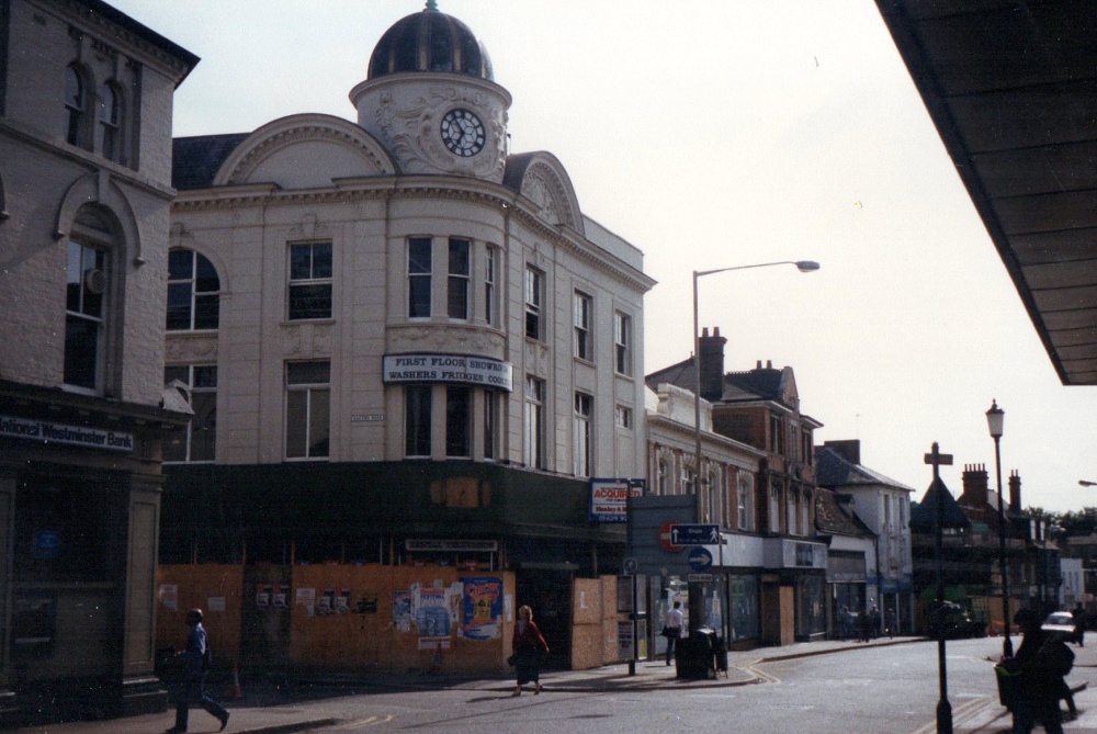 Photograph of the high street  1988ish