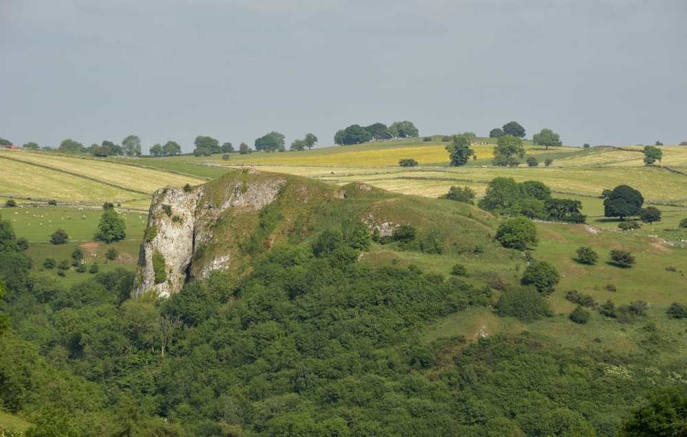 Limestone Crag above Manifold Valley, near Grindon, Staffordshire