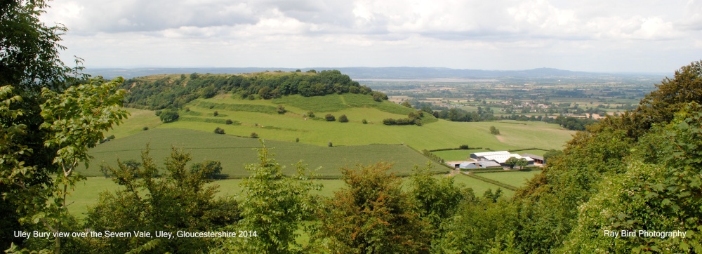 View from Uley Bury over the Severn Vale, Uley, Gloucestershire 2014