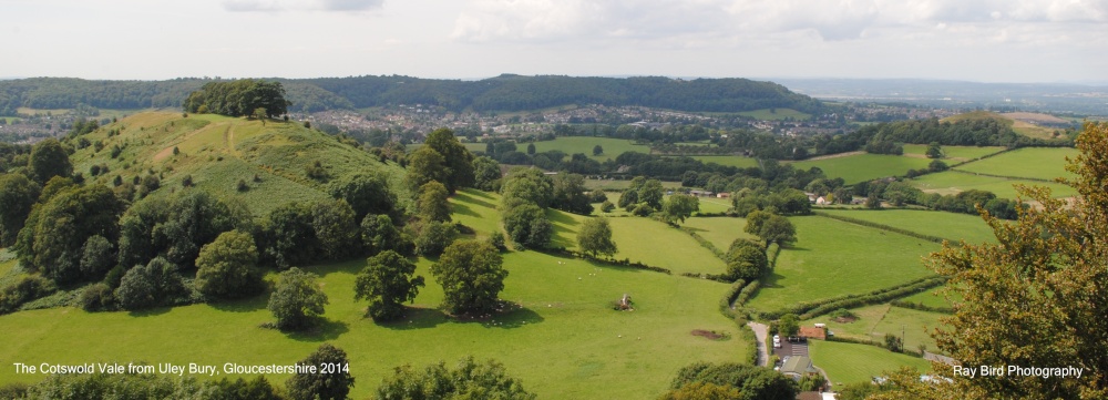 View from Uley Bury over the Severn Vale, Uley, Gloucestershire 2014