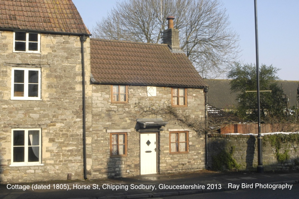 Cottage (dated 1805), Horse Street, Chipping Sodbury, Gloucestershire 2013
