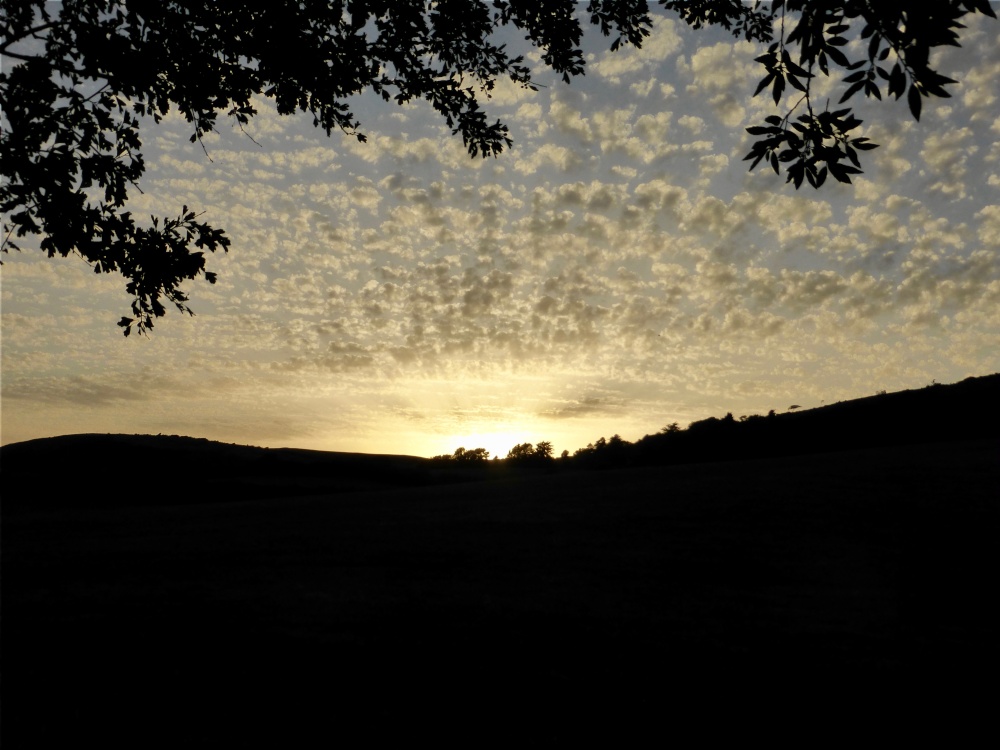 Photograph of Sunset at Church Knowle, Dorset