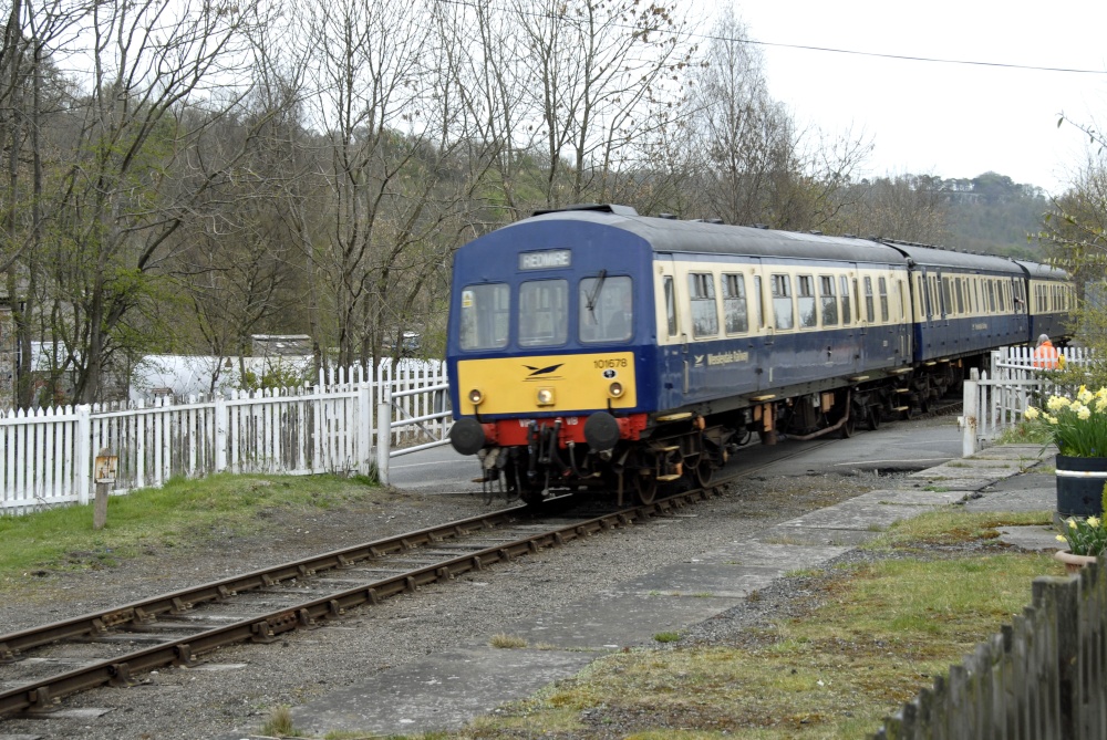 Wensleydale Railway passes Wensley Station