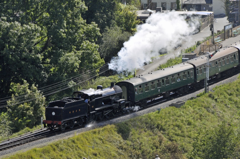 Corfe Castle Station on the Swanage Railway