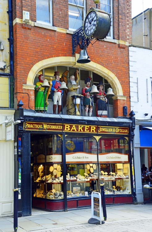 Gloucester, clock shop in High Street