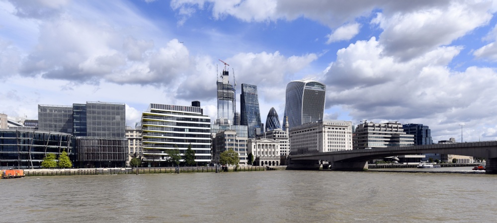 City of London, view from South Bank, London