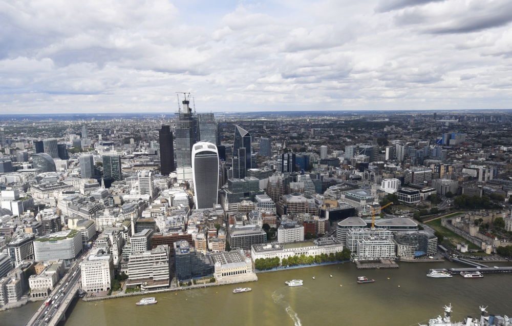View from The 'Shard' building in London