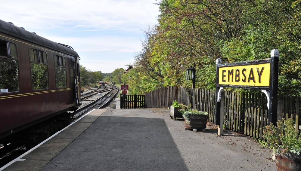 Embsay and Bolton Abbey Railway - Embsay Station photo by Paul V. A. Johnson