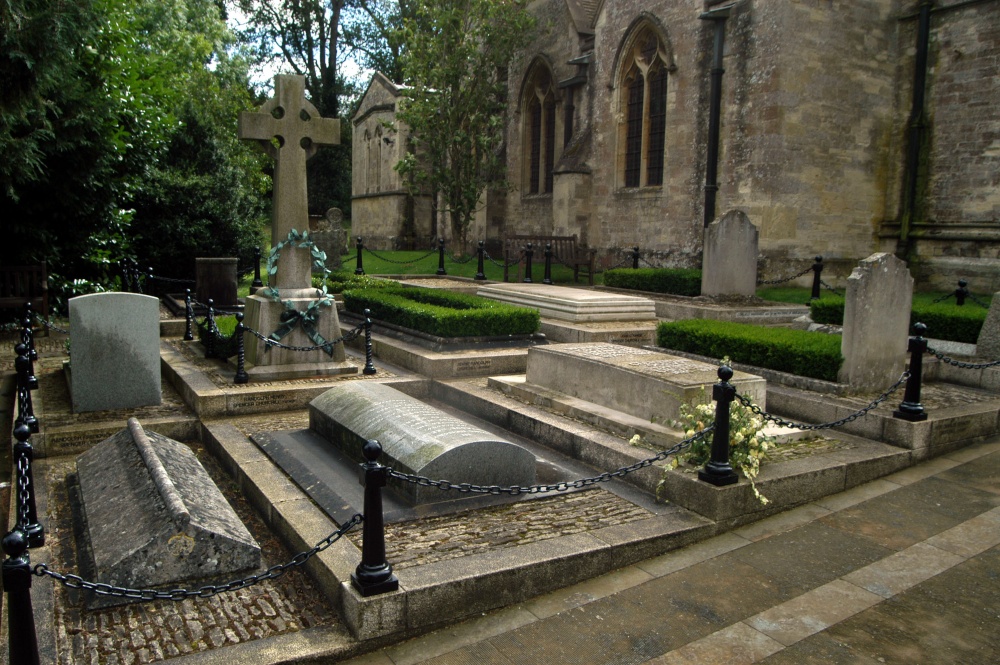 Photograph of Spencer Churchill family graves at St Martin's Church