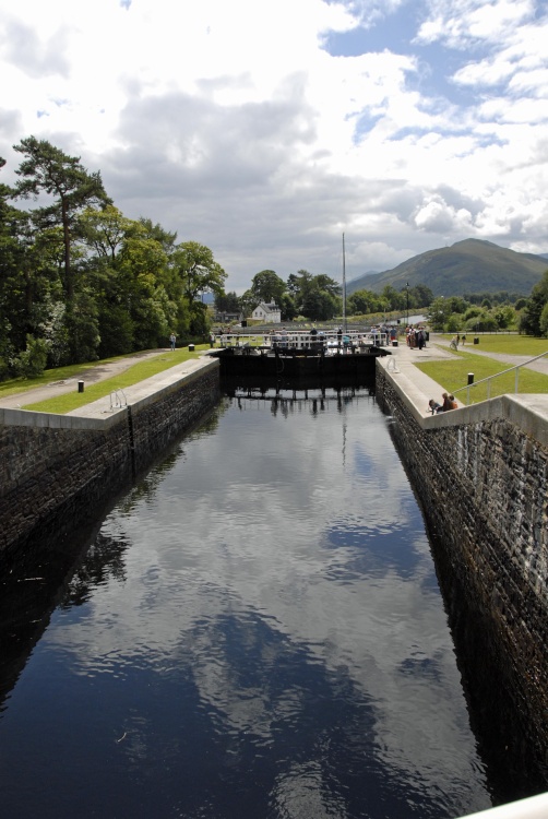 Neptune's Staircase, Ben Nevis in the distance