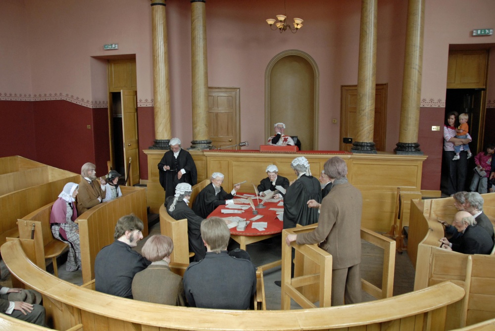 Inverary jail mock courtroom
