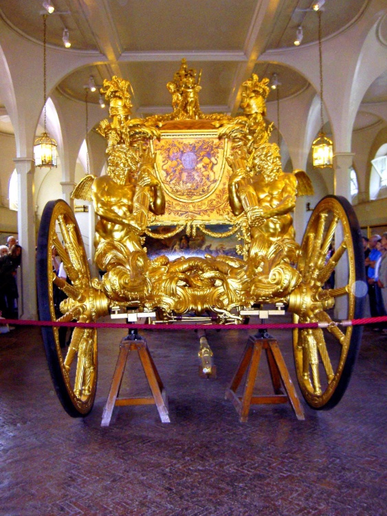 Carriage in the Royal Mews of Buckingham Palace