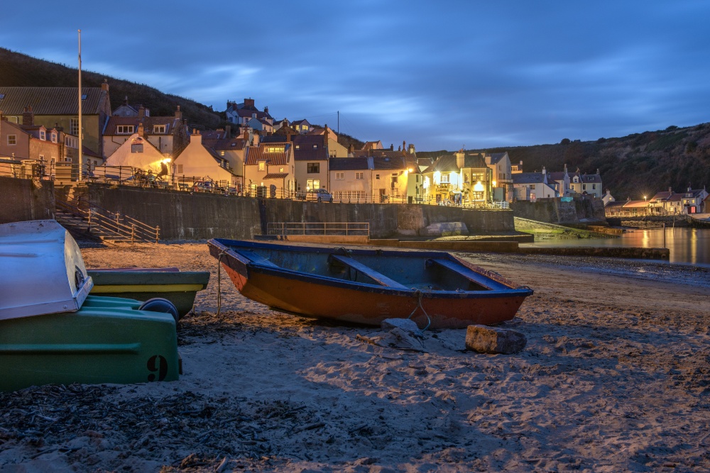 Photograph of Staithes At Night