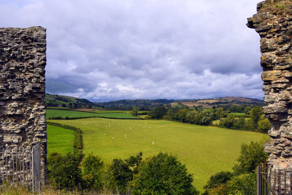 View from Clun Castle